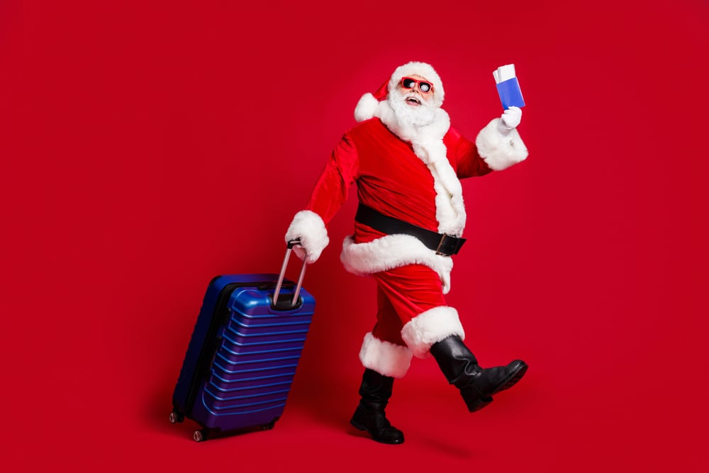 Winter-Dent - traveling Santa